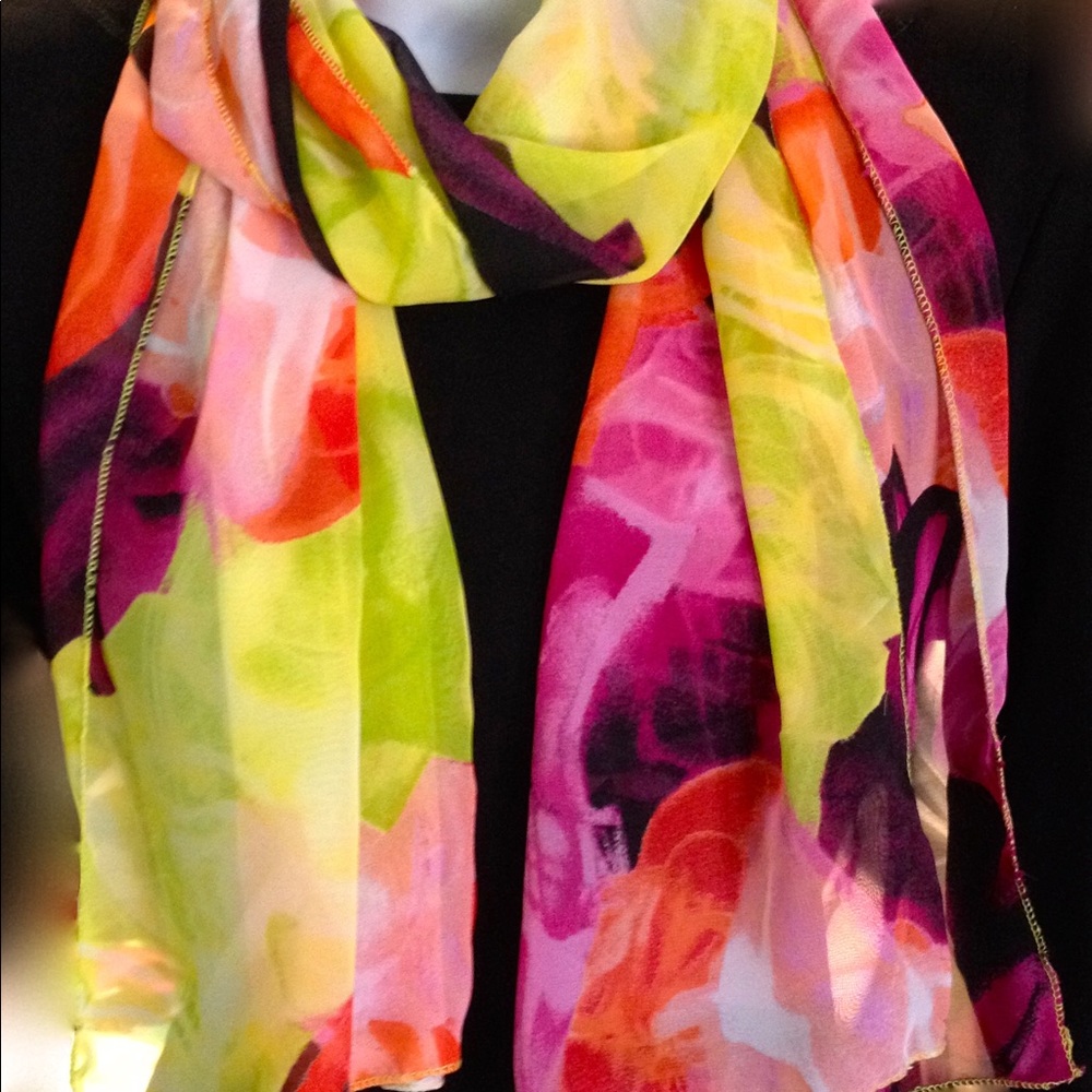 SJC Handmade 18” x 59” ‘Color Pallette’ Scarf